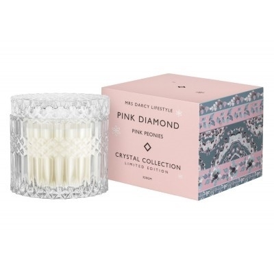 Mrs Darcy Candle Pink Diamond - Pink Peonies