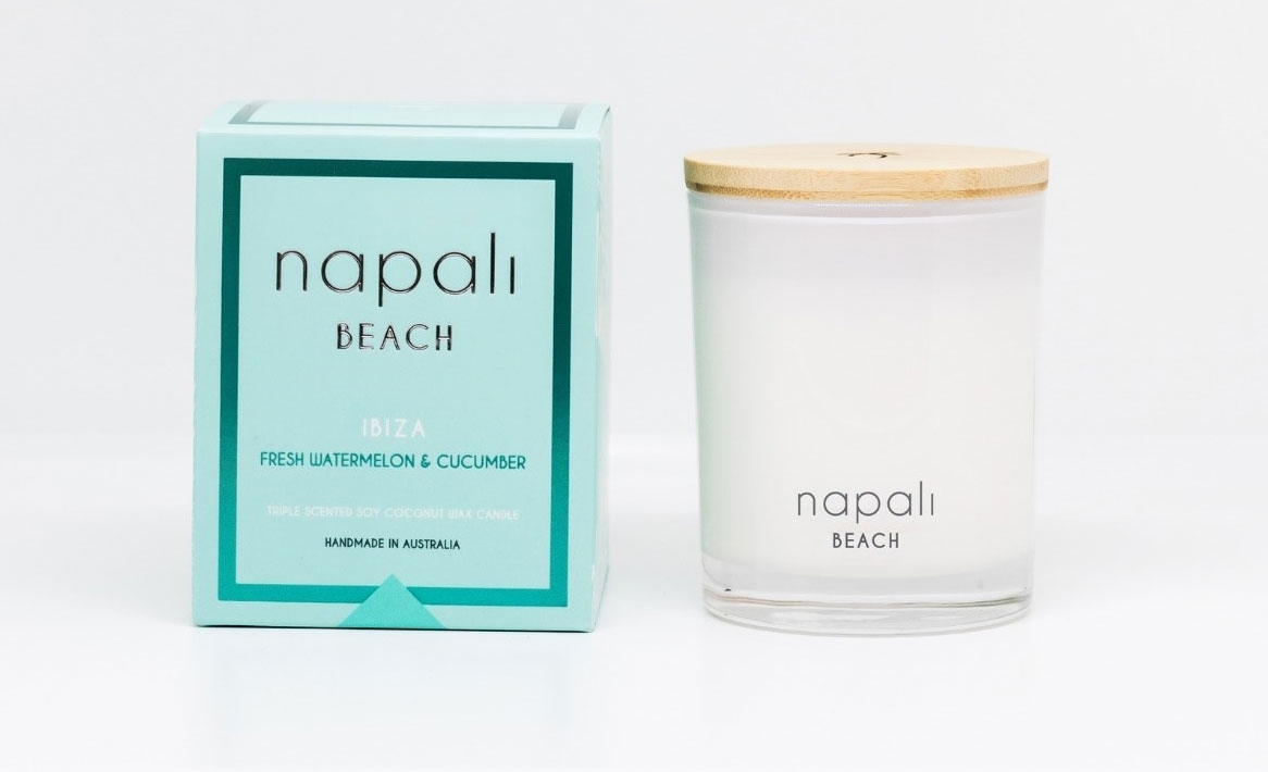 Napali Beach Deluxe Maison Jar – Ibiza – Fresh Watermelon & Cucumber